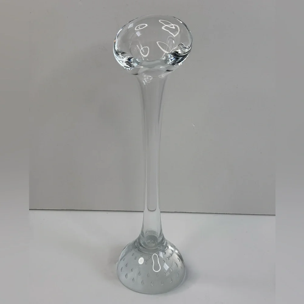 Tuscany Collection Vintage Crystal Jack in the Pulpit Controlled Bubble Bud Vase